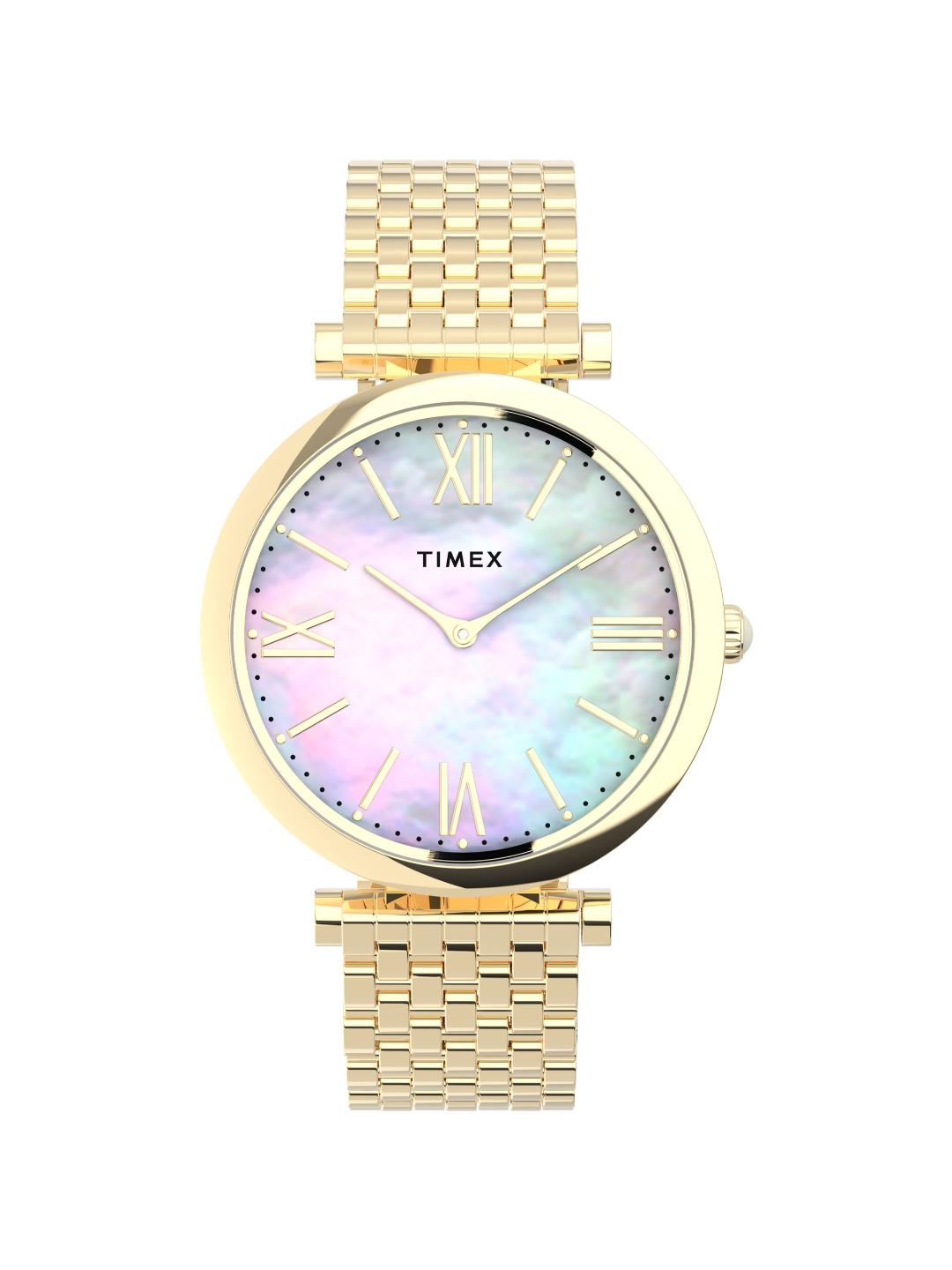 Timex Trend Women 35 mm Mother Of Pearl Analog Watch TW2T79100