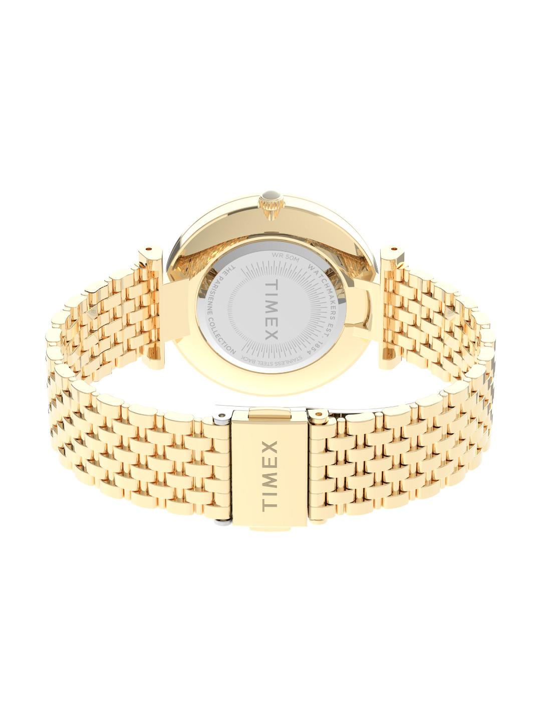 Timex Trend Women 35 mm Mother Of Pearl Analog Watch TW2T79100