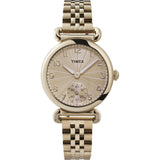 Timex 33 mm Champagne Dial Analog Women Watch TW2T88600