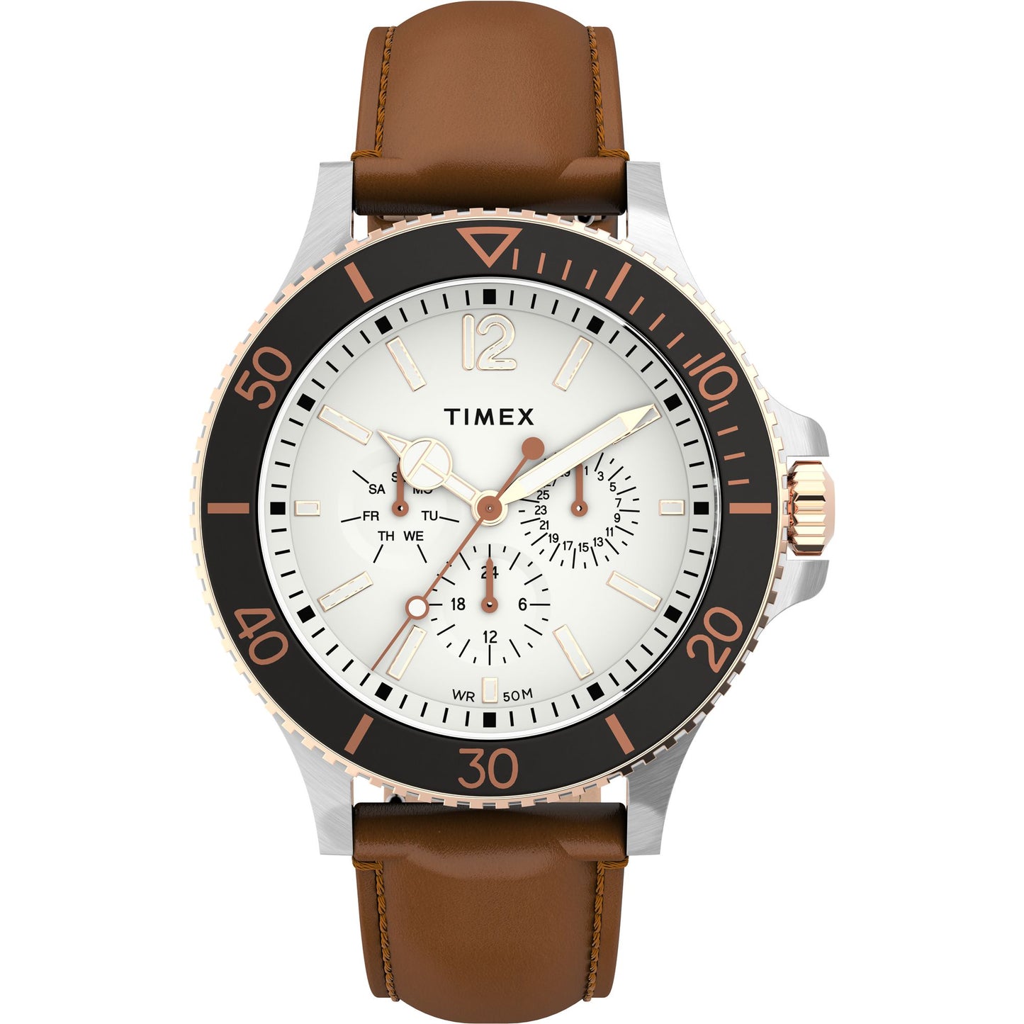 Timex White Dial Analog Men Watch - TW2U12800