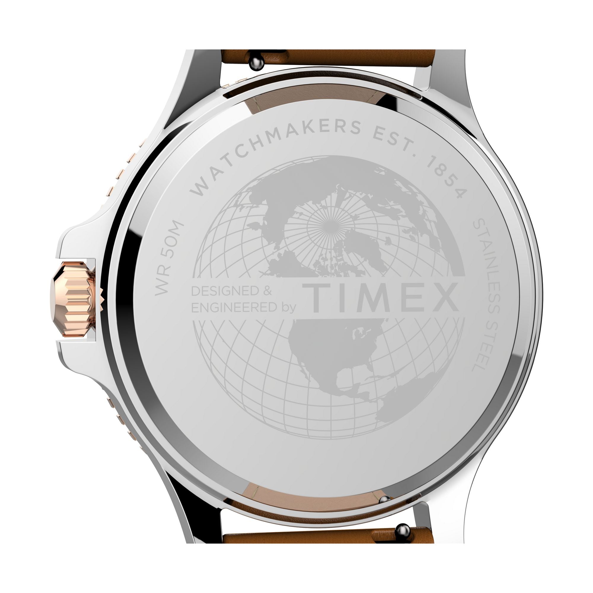 Timex 43 mm White Dial Analog Men Watch TW2U12800