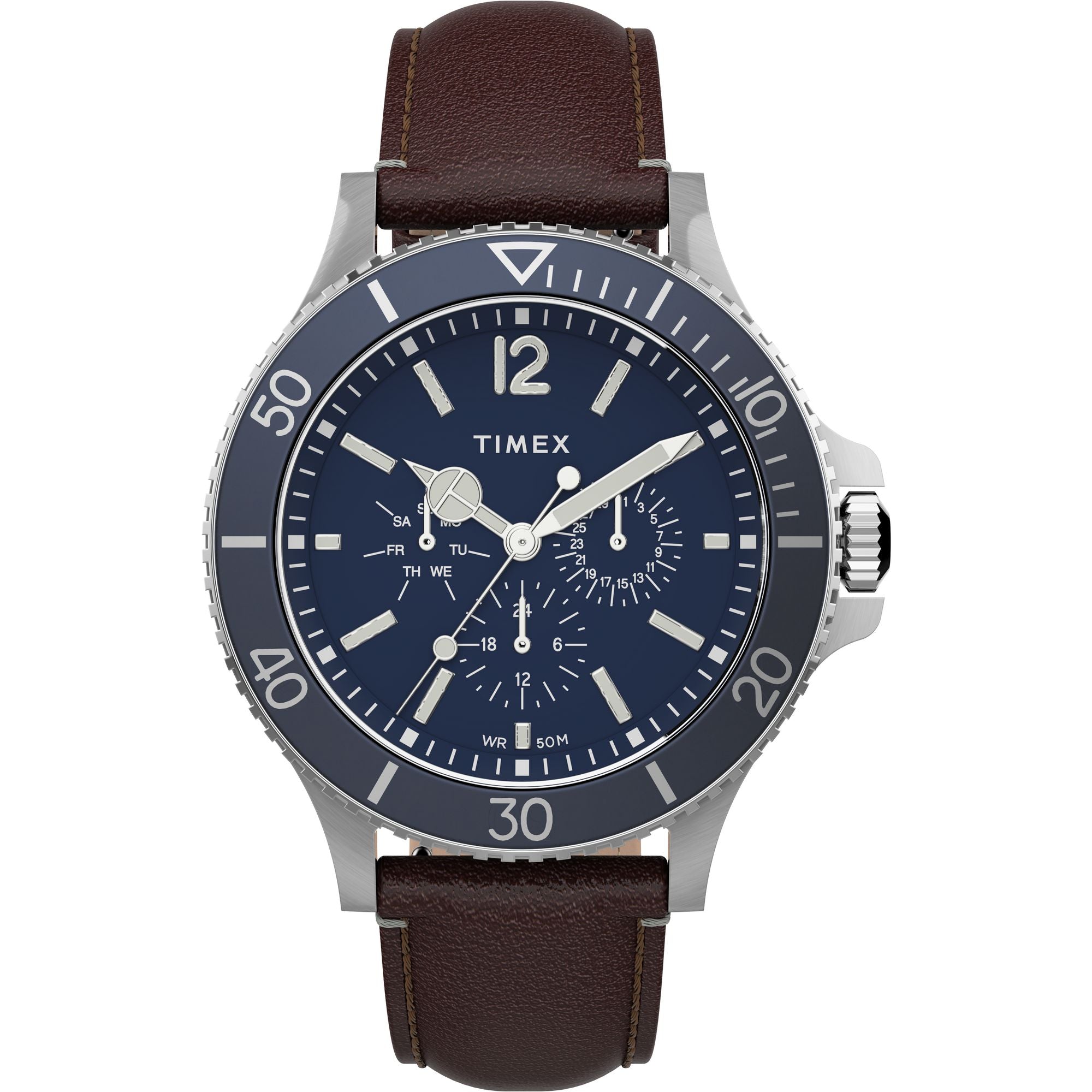 Timex 43 mm Blue Dial Analog Men Watch TW2U13000