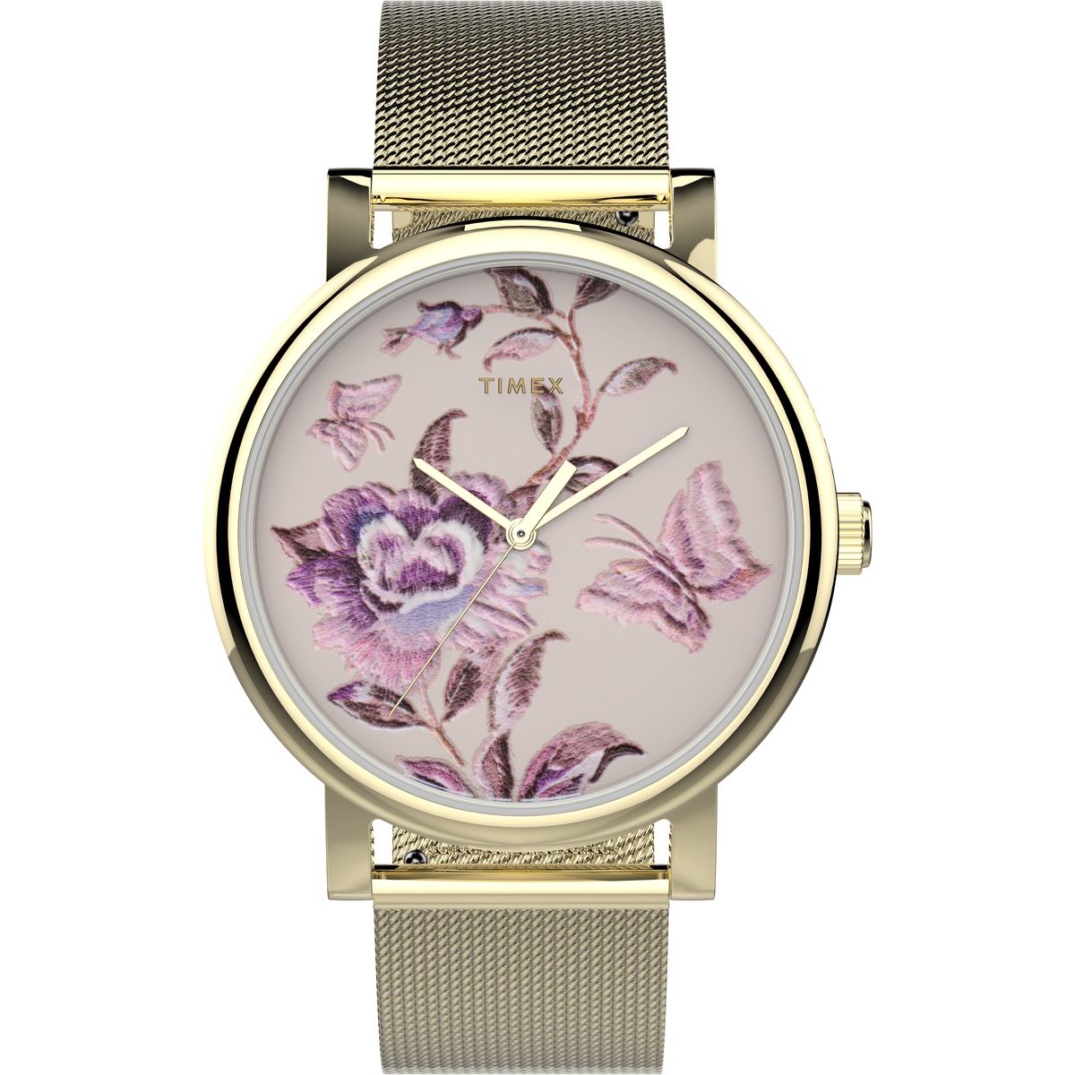 Timex 38 mm Pink Dial Analog Women Watch TW2U19400
