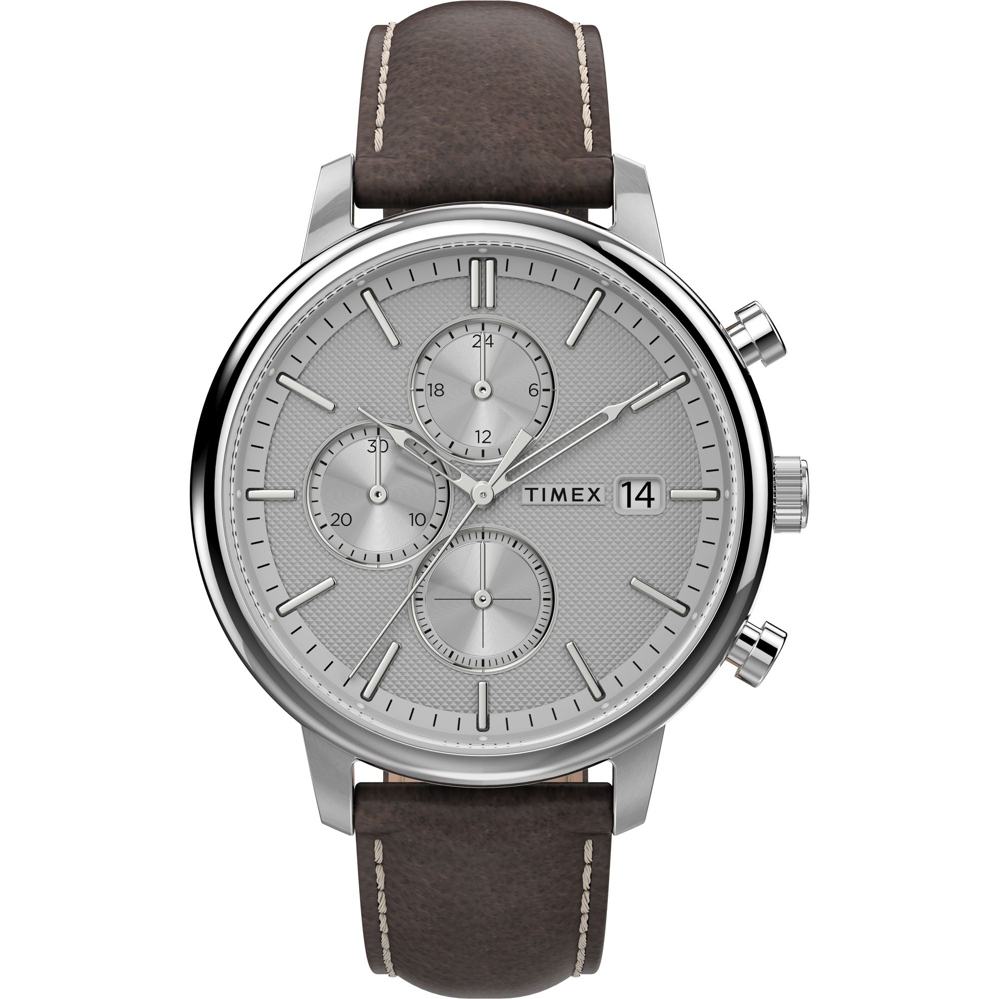 Timex 45 mm White Dial Analog Men Watch TW2U38800