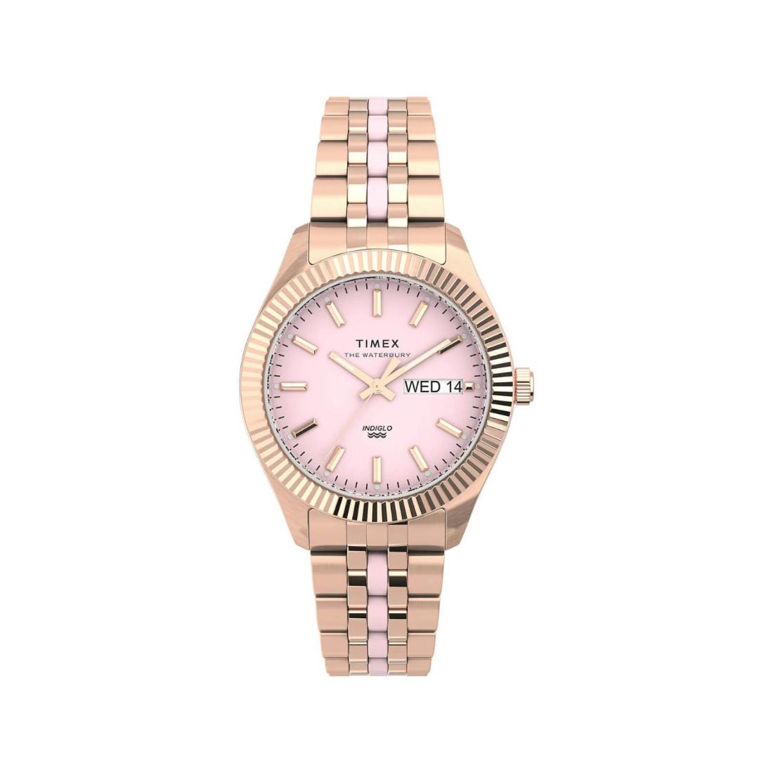 Timex Women 36 mm Size Pink Dial Analog Watch TW2U82800