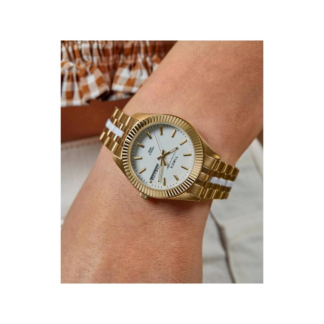 Timex Women 36 mm Size Pink Dial Analog Watch TW2U82800