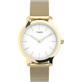 Timex Women 31 mm Size White Dial Analog Watch TW2U86800