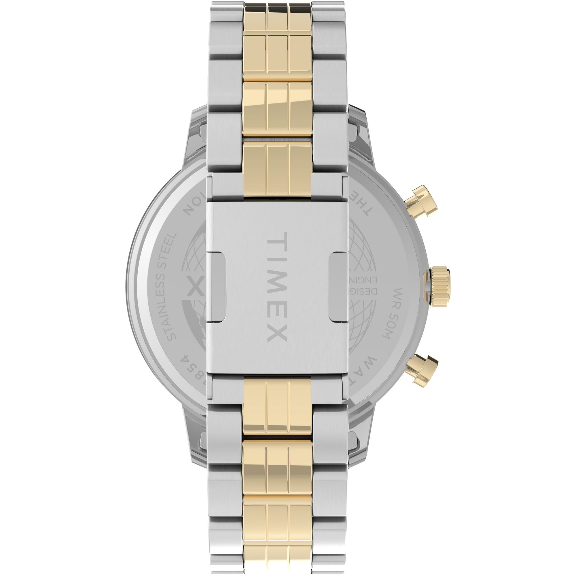 Timex 45 mm Silver Tone Dial Analog Men Watch TW2V01800