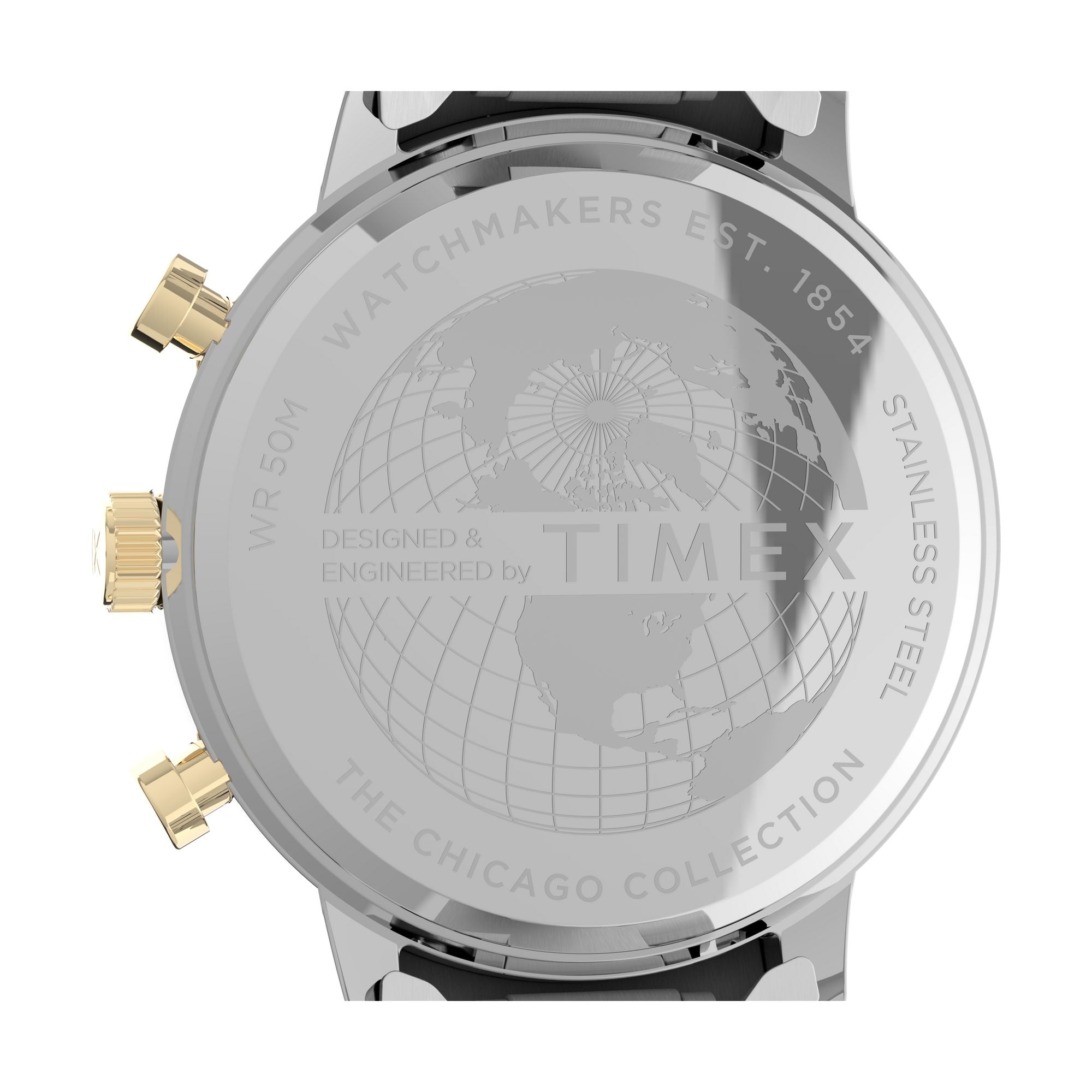 Timex 45 mm Silver Tone Dial Analog Men Watch TW2V01800
