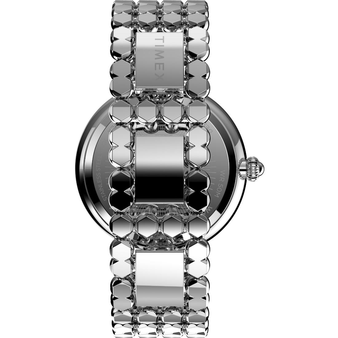 Timex Women 34 mm Size Silver Tone Dial Analog Watch TW2V02600