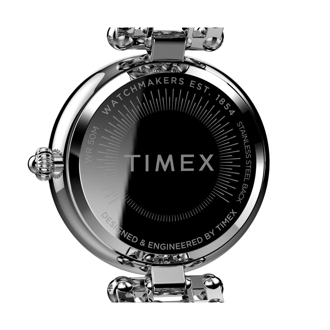 Timex Women 34 mm Size Silver Tone Dial Analog Watch TW2V02600