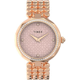 Timex Women 34 mm Size Pink Dial Analog Watch TW2V02800