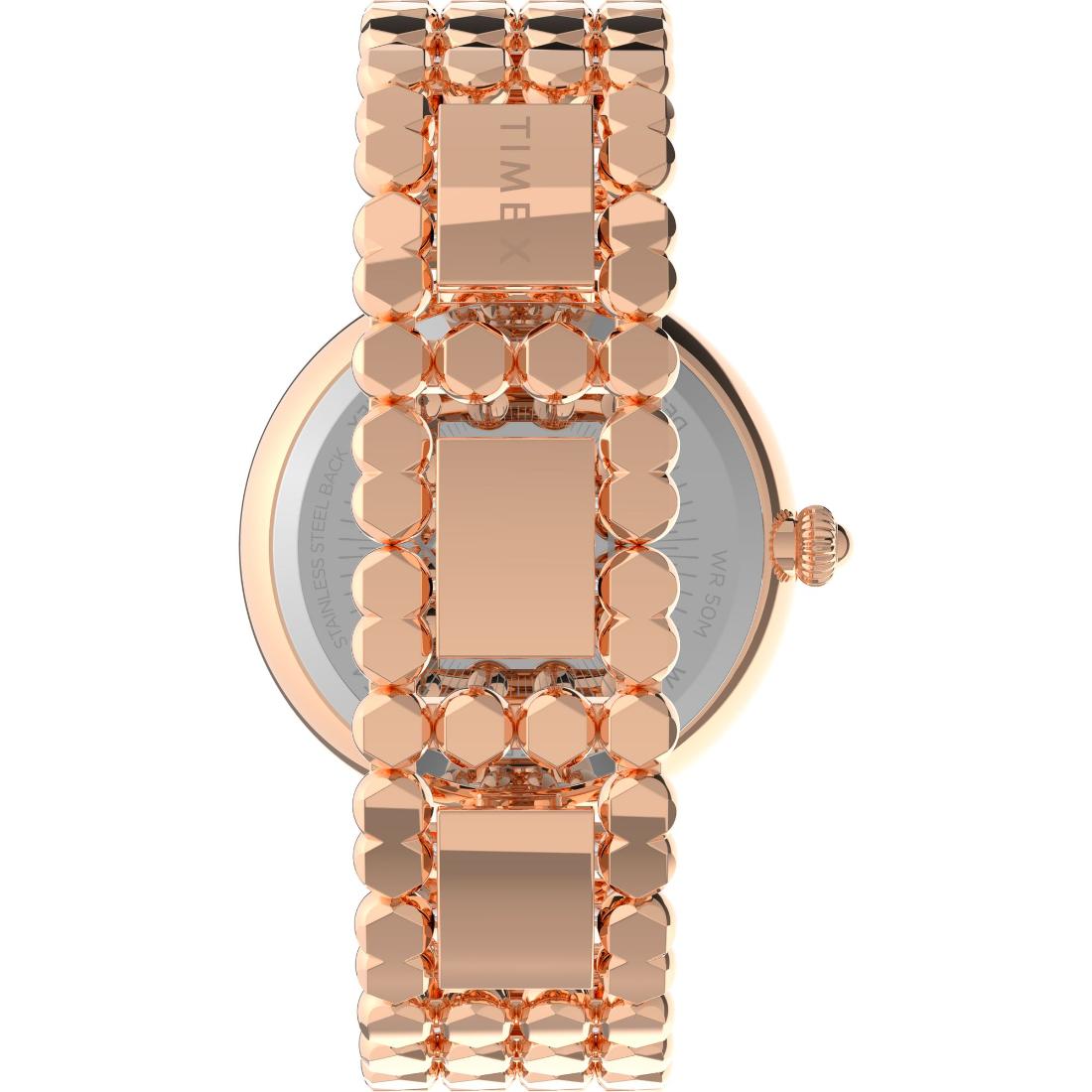 Timex Women 34 mm Size Pink Dial Analog Watch TW2V02800