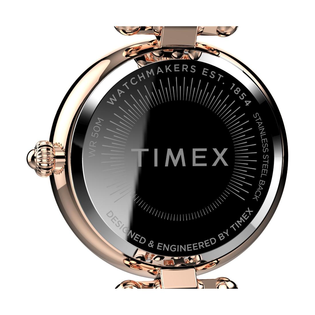 Timex Women 34 mm Size Pink Dial Analog Watch TW2V02800