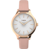Timex 36 mm White Dial Analog Women Watch TW2V06700