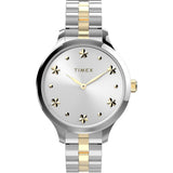 Timex 36 mm Silver Tone Dial Analog Women Watch TW2V23500
