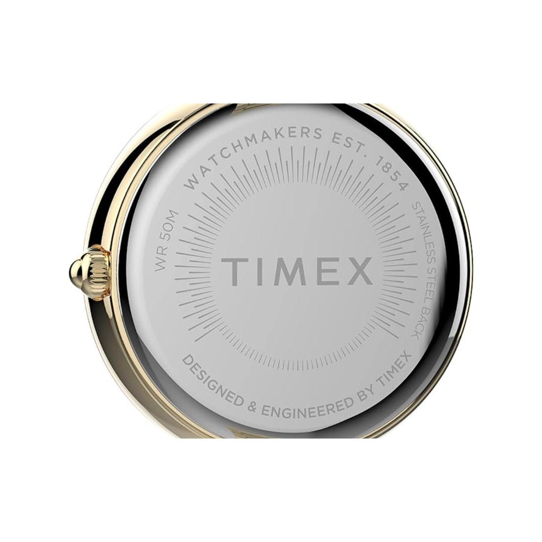 Timex Women 32 mm Size Black Dial Analog Watch TW2V24100