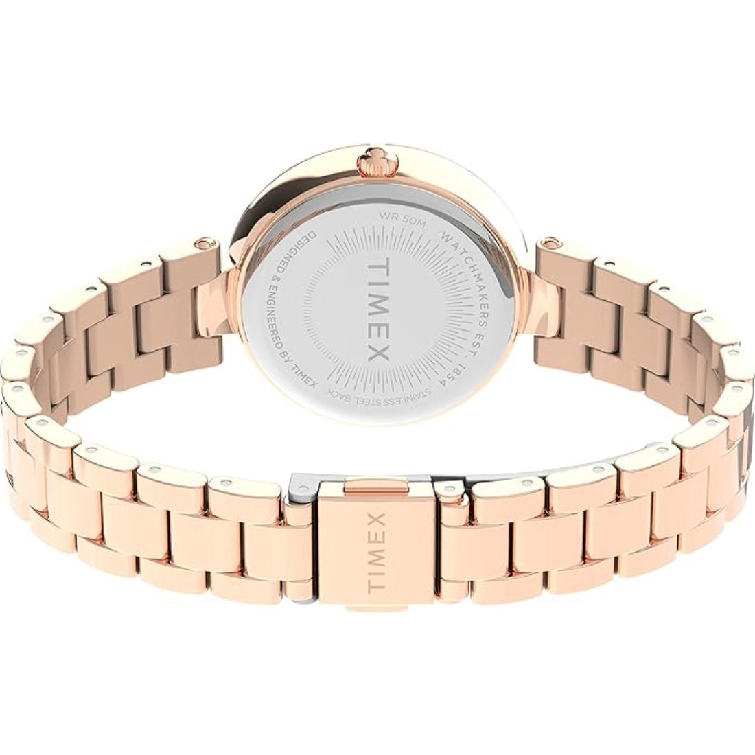Timex 32 mm Women Pink Dial Analog Watch TW2V24300
