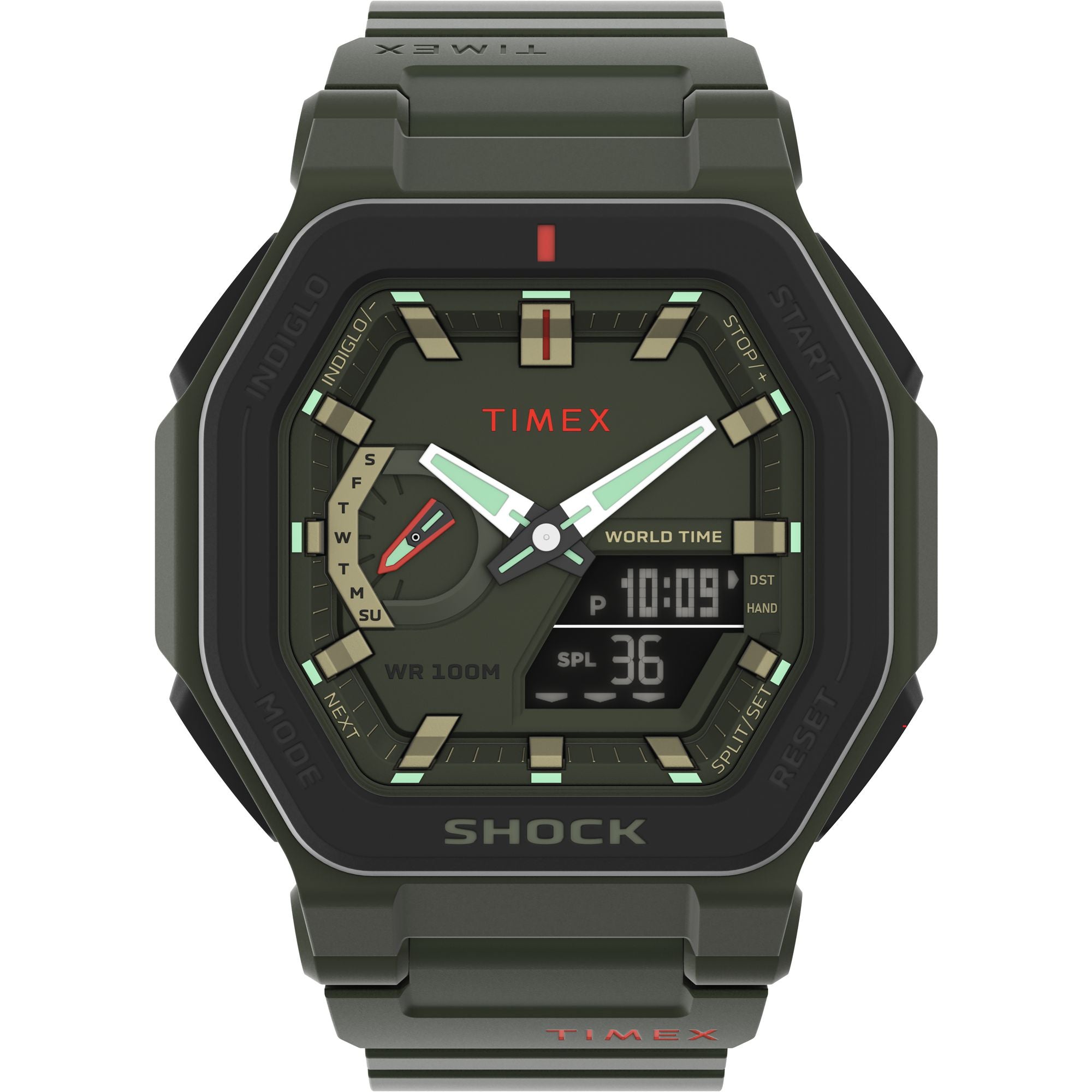 Timex 45 mm Green Dial Analog Digital Men Watch TW2V35400
