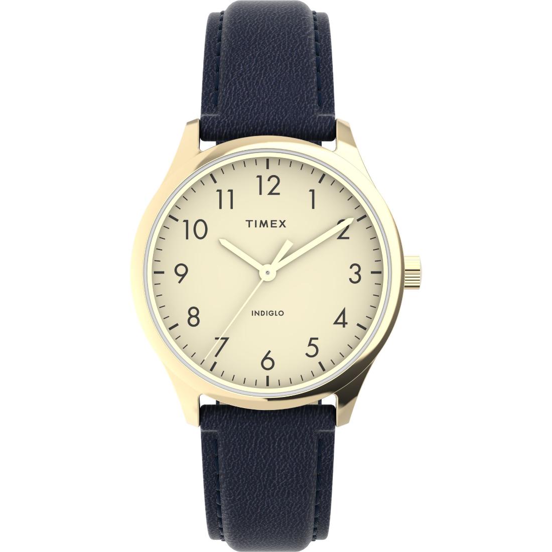 Timex Women 32 mm Size Cream Dial Analog Watch TW2V36200