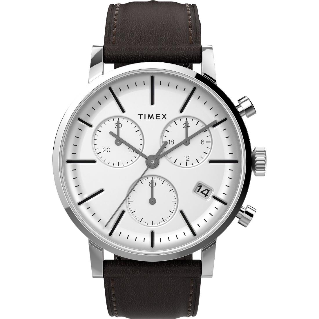 Timex Men 40 mm Size White Dial Analog Watch TW2V36600
