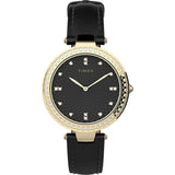 Timex Women 32 mm Size Black Dial Analog Watch TW2V45100