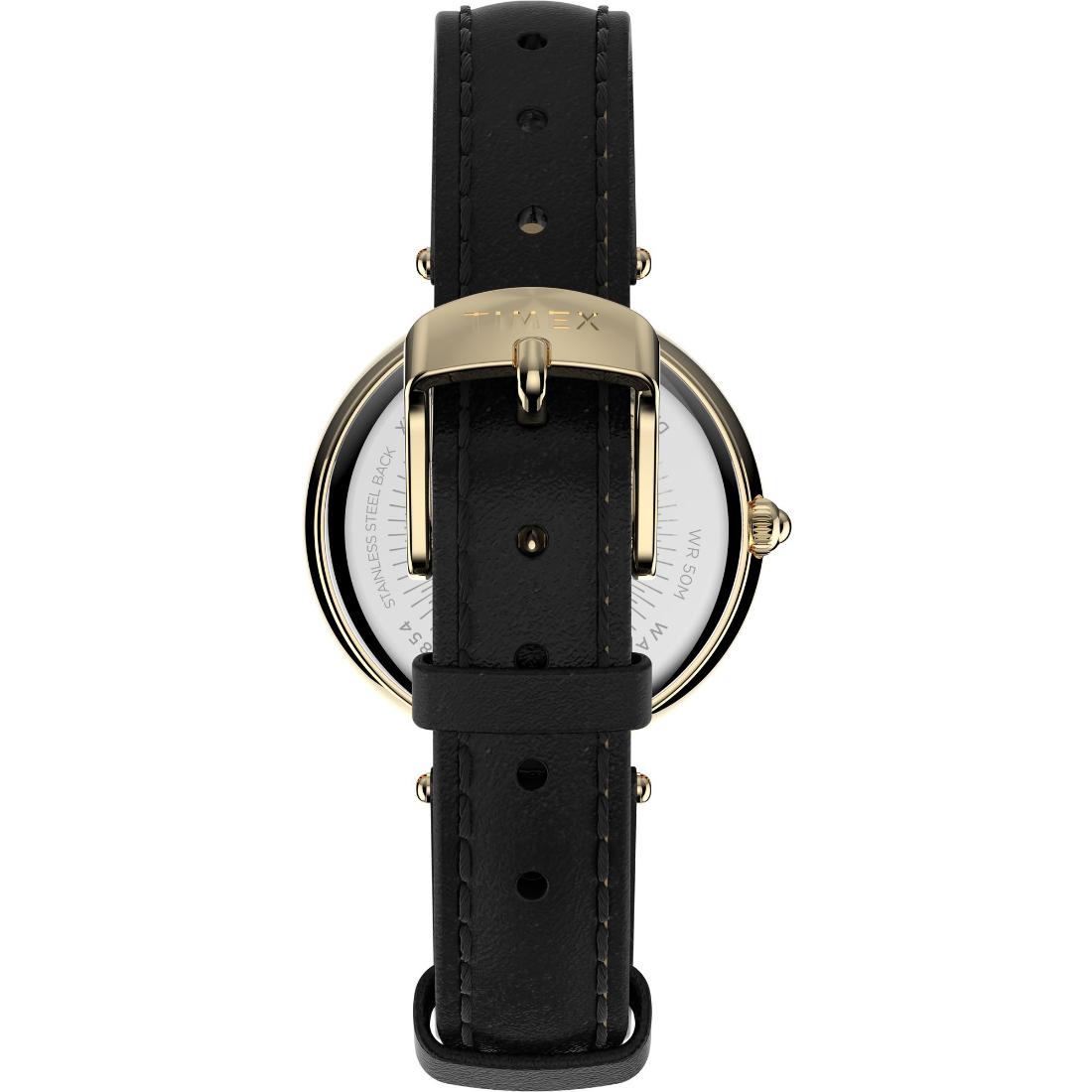 Timex Women 32 mm Size Black Dial Analog Watch TW2V45100