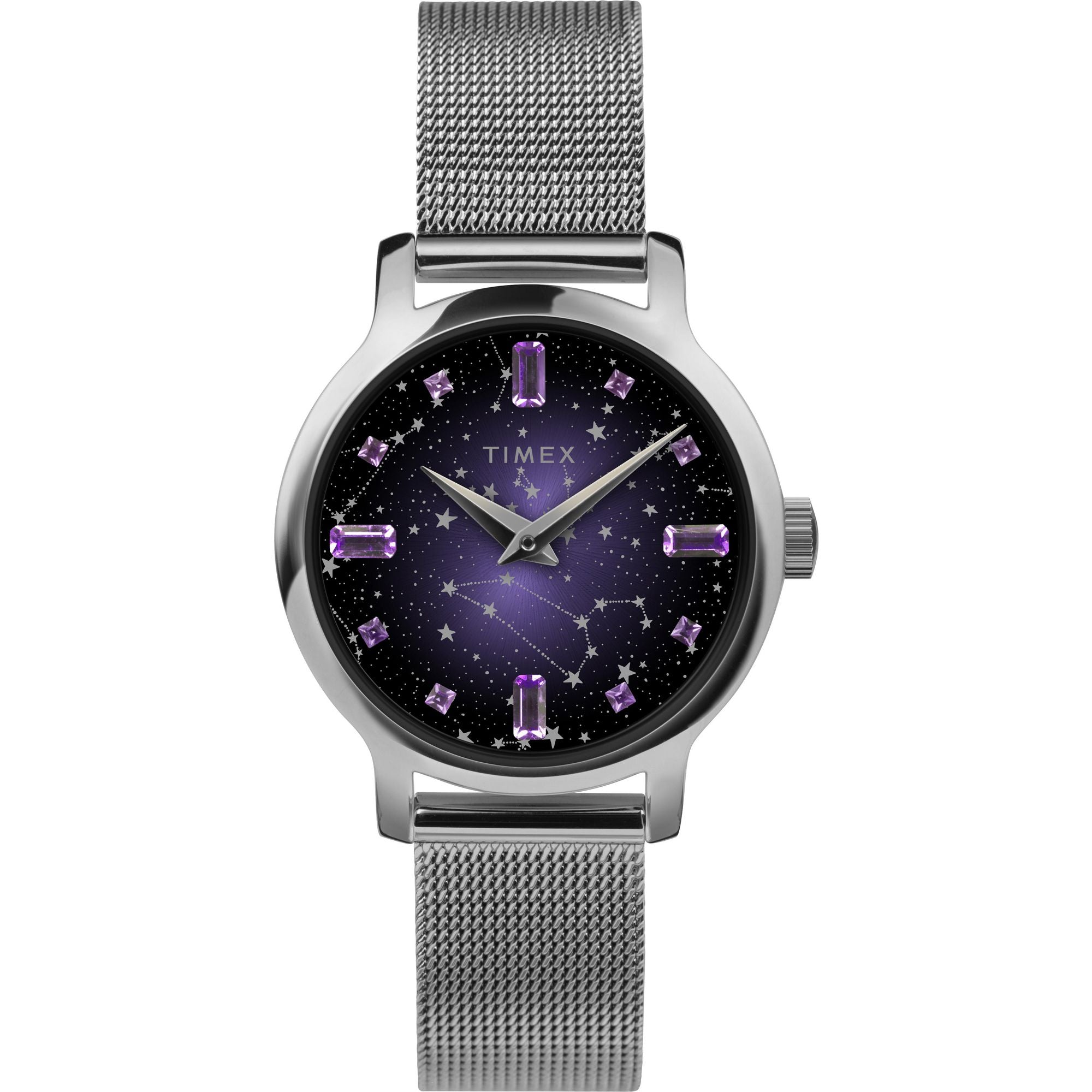 Timex 31 mm Purple Dial Analog Women Watch TW2V52000