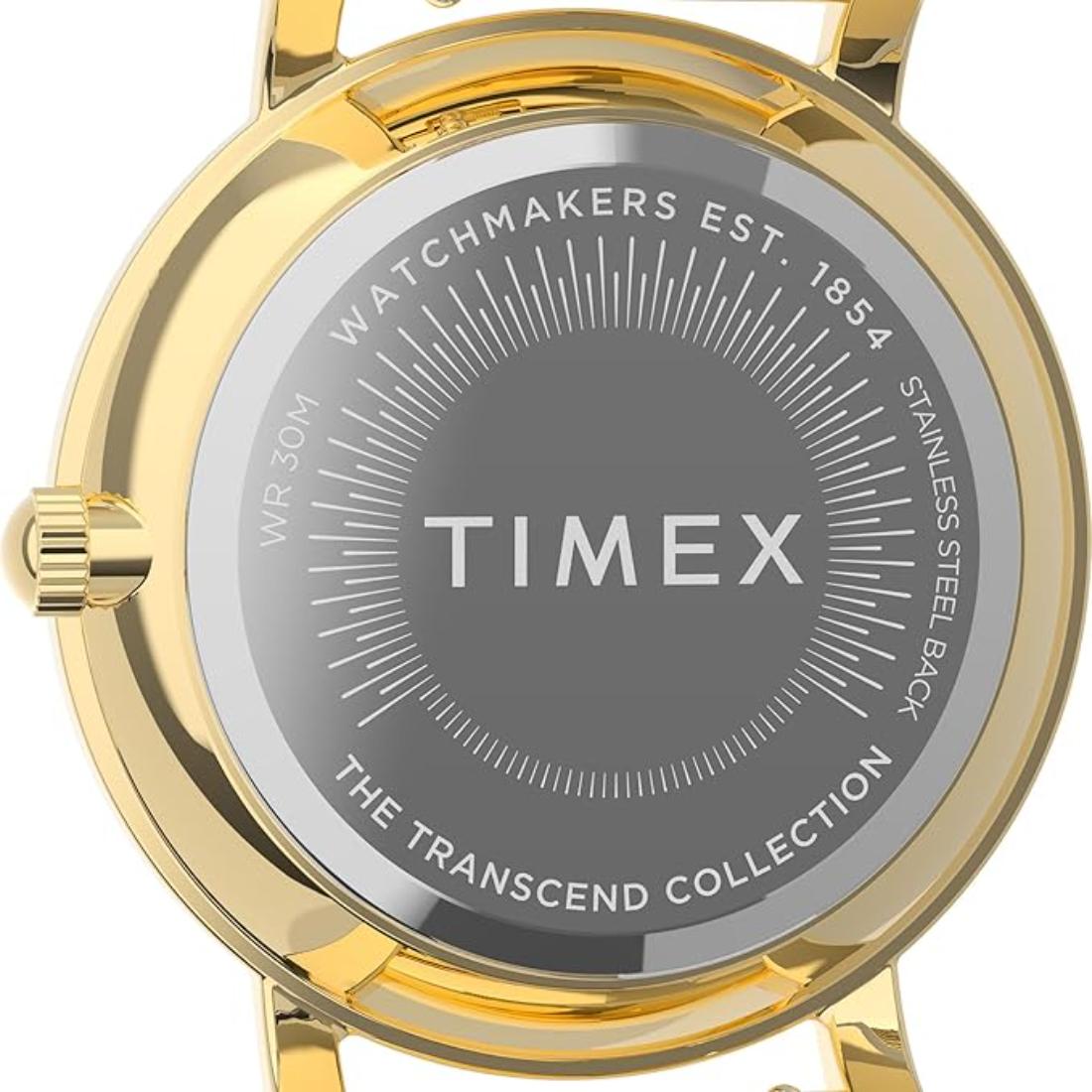 Timex Women 34 mm Size Gold Tone Dial Analog Watch TW2V52200