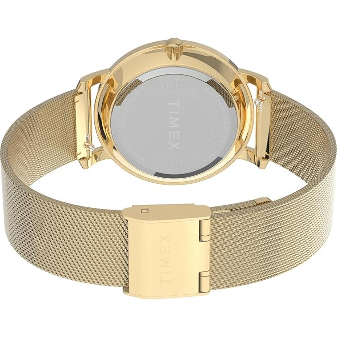 Timex Women 34 mm Size Gold Tone Dial Analog Watch TW2V52200