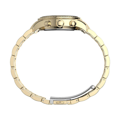 Timex TREND 38 mm Size Gold Dial Women Chronograph Watch - TW2V57800