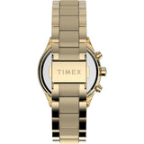 Timex TREND 38 mm Size Gold Dial Women Chronograph Watch TW2V57800
