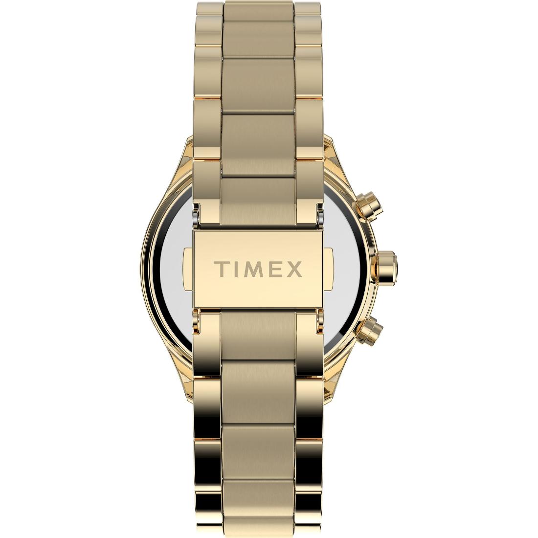 Timex TREND 38 mm Size Gold Dial Women Chronograph Watch TW2V57800