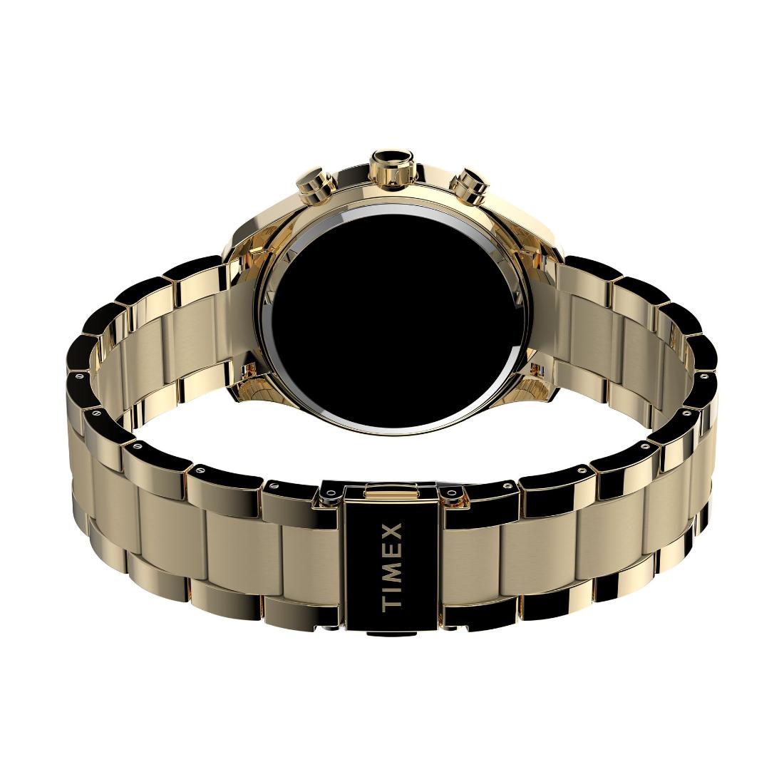 Timex TREND 38 mm Size Gold Dial Women Chronograph Watch TW2V57800