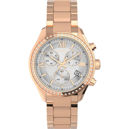 Timex TREND 38 mm Size Silver Dial Women Chronograph Watch - TW2V57900