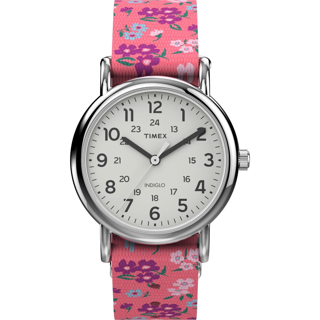 Timex WEEKENDER 31 mm Size Silver Dial Women Analog Watch - TW2V61400