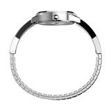 Timex Main Street 25 mm Silver Tone Dial Women Analog Watch TW2V69600
