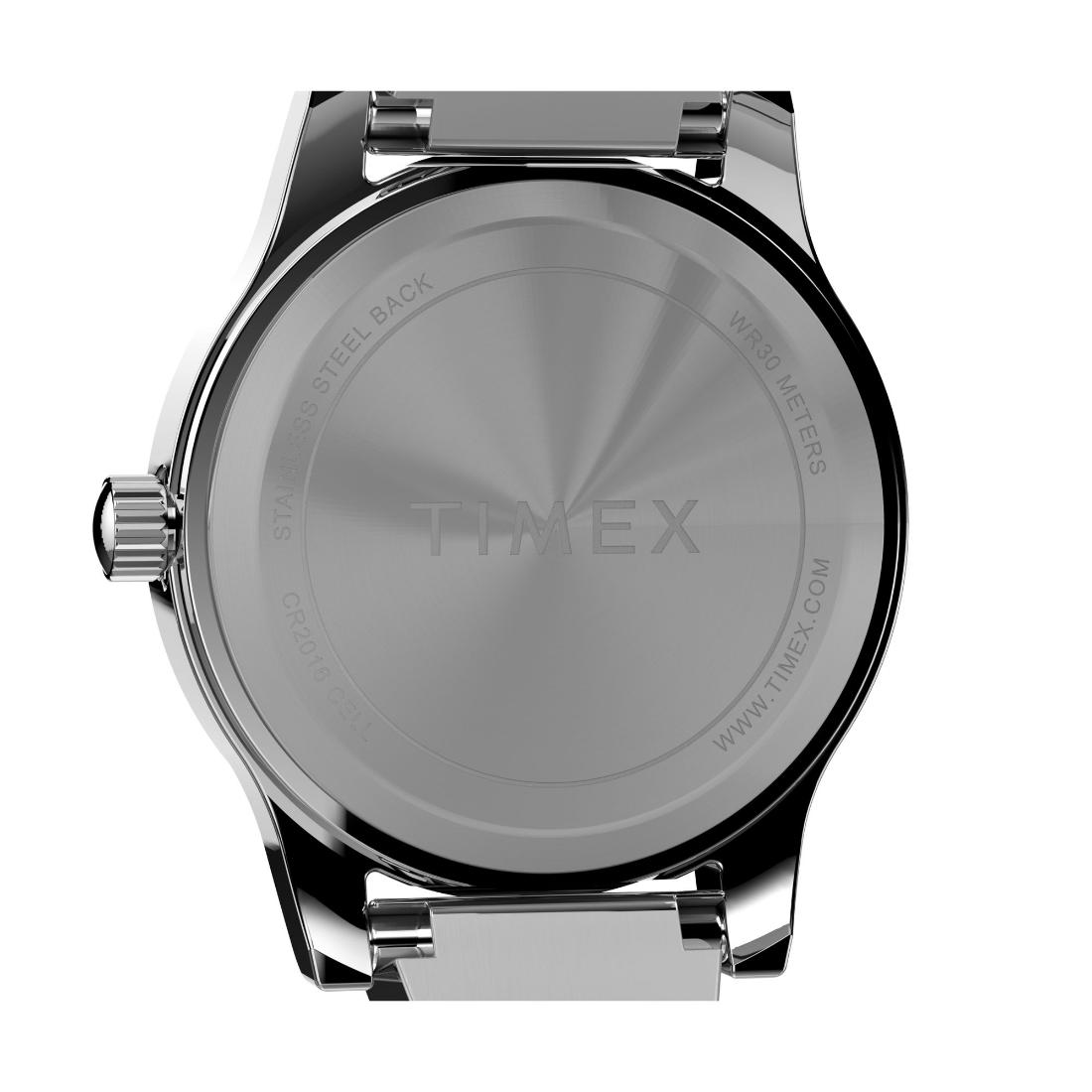 Timex Main Street 25 mm Silver-Tone Dial Women Analog Watch- TW2V69600
