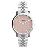 Timex Women 34 mm Size Pink Dial Analog Watch TW2V77400
