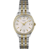 Timex Women 36 mm Size Silver Tone Dial Analog Watch TW2W17700