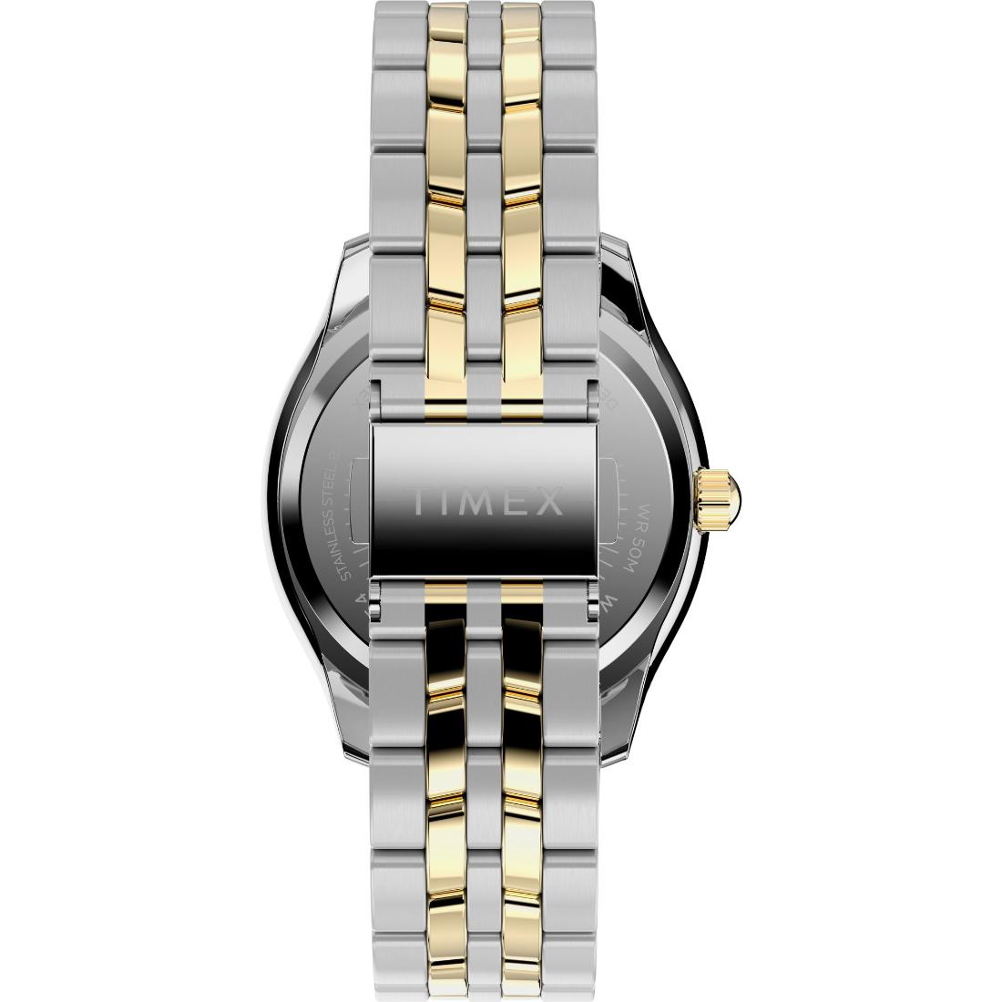 Timex Women 36 mm Size Silver Tone Dial Analog Watch TW2W17700