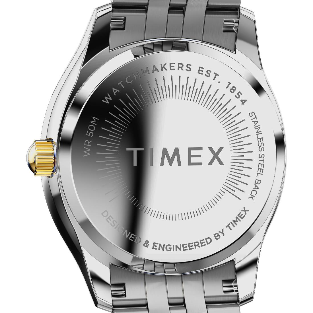 Timex Women 36 mm Size Silver Tone Dial Analog Watch TW2W17700