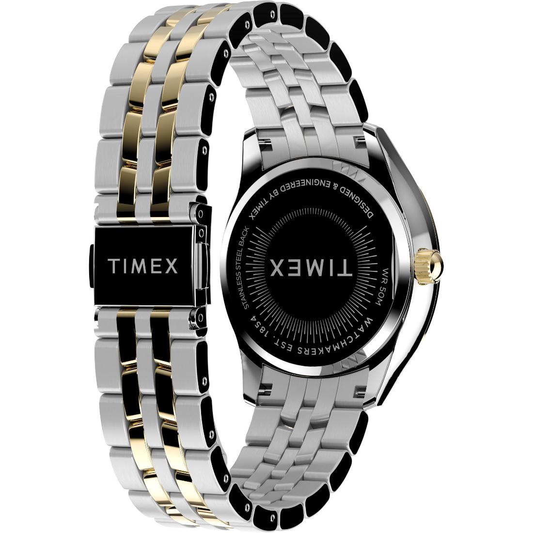 Timex Women 36 mm Size Silver Tone Dial Analog Watch TW2W17700