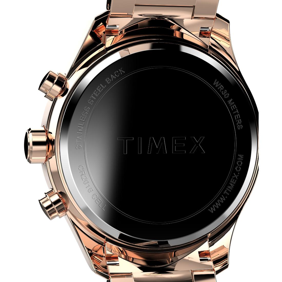 Timex TREND 38 mm Size Black Dial Women Chronograph Watch TW2W20100