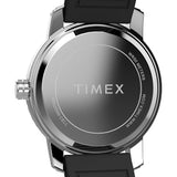 Timex Trend Analog Black Round Dial & Black Silicone Two- Piece Band Water Resistant Men's Wrist Watch TW2W60600