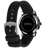 Timex Trend Analog Black Round Dial & Black Silicone Two- Piece Band Water Resistant Men's Wrist Watch TW2W60600