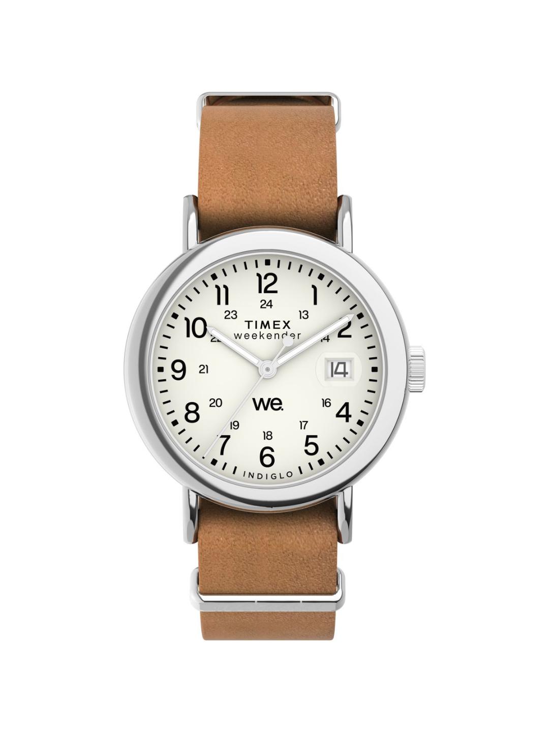 Timex Weekender Main Line 37 mm White Dial Unisex Analog Watch TW2W86500