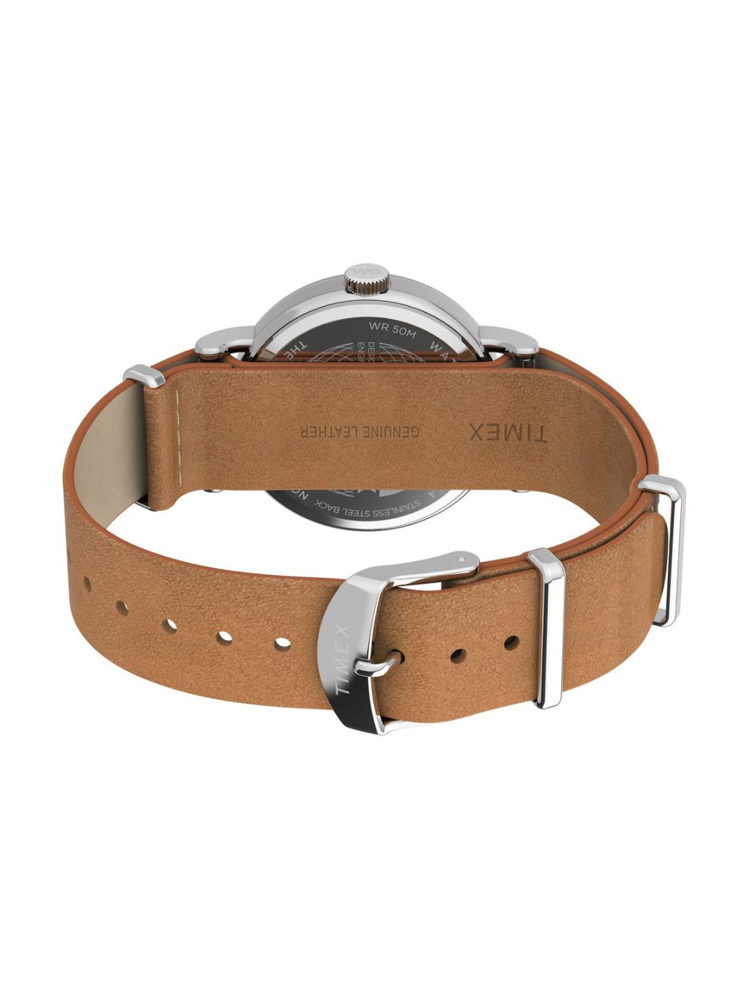 Timex Weekender Main Line 37 mm White Dial Unisex Analog Watch TW2W86500