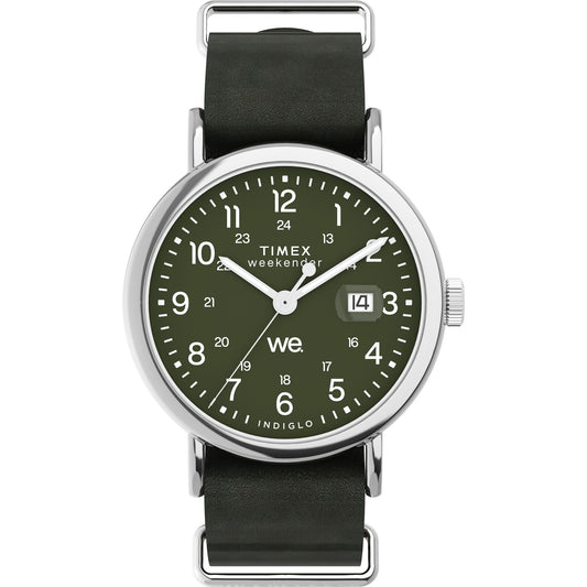 TIMEX Weekender Main Line 40 mm Green Dial Analog Men Watch - TW2W87000