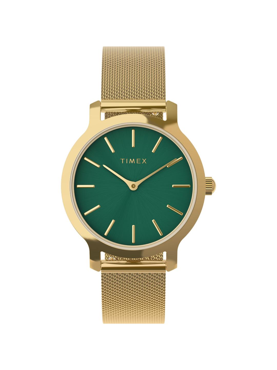 Timex Trend 31 mm Green Dial Women Analog Watch TW2W87300